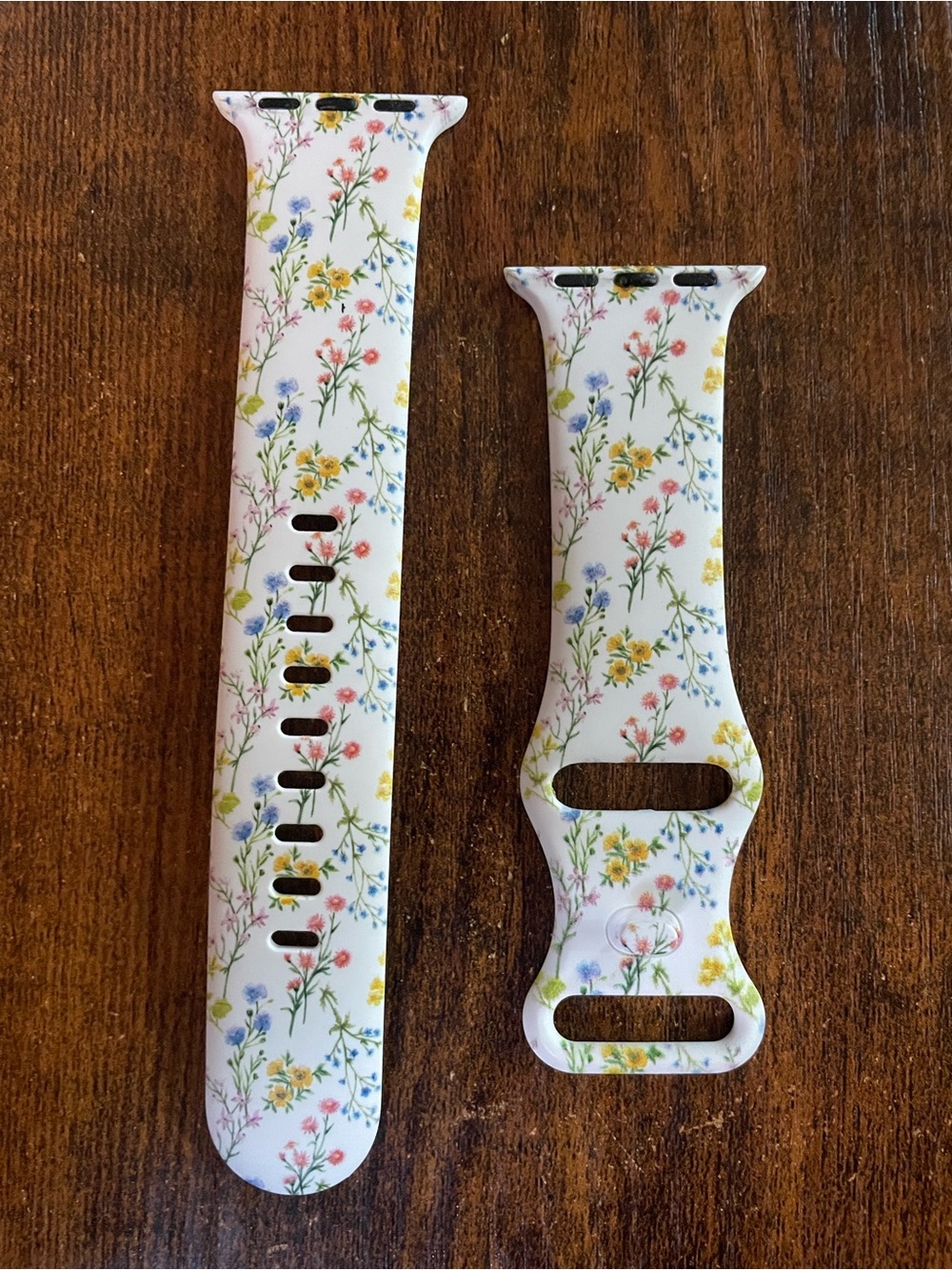 Wildflower Floral Print Silicone Apple Watch Band  38/40mm
